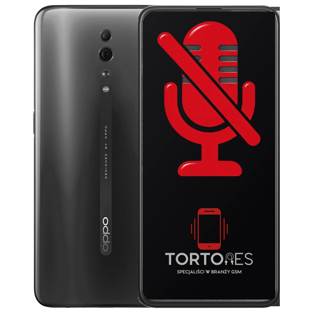 OPPO Reno Z z symbolem mikrofonu - naprawa mikrofonu