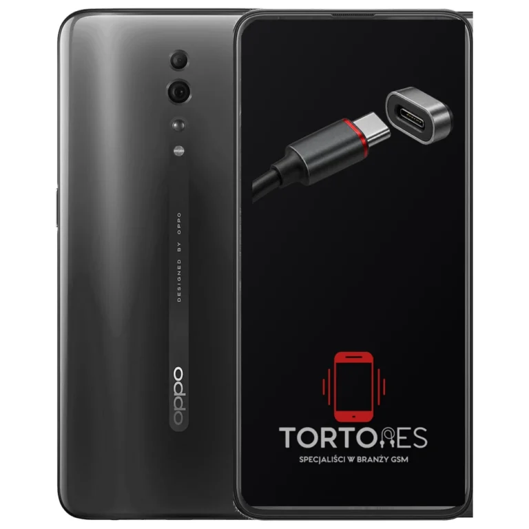 OPPO Reno Z z ilustracją złącza ładowania - naprawa złącza ładowania