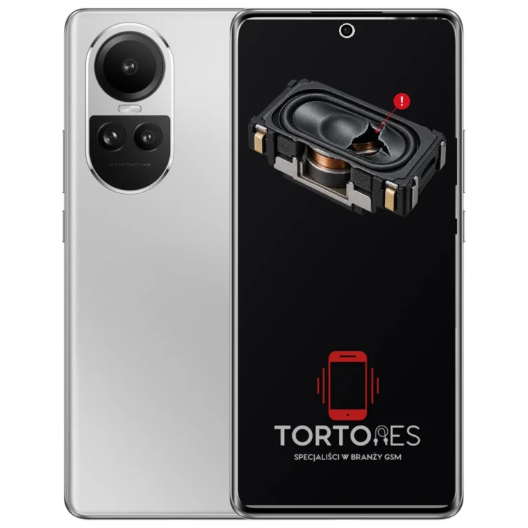 OPPO Reno10 5G z symbolem głośnika multimedialnego - wymiana głośnika multimedialnego