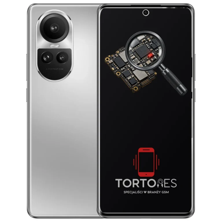 OPPO Reno10 Pro 5G z symbolem diagnostyki - diagnoza telefonu