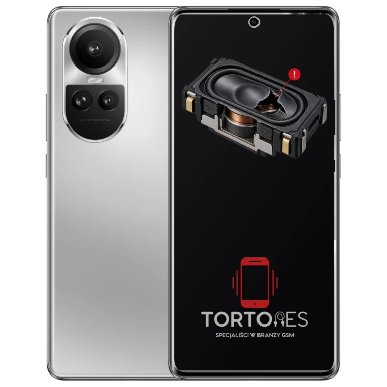 OPPO Reno10 Pro 5G z symbolem głośnika multimedialnego - wymiana głośnika multimedialnego