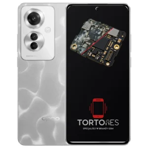 OPPO Reno11 F 5G z ilustracją zalania - czyszczenie po zalaniu