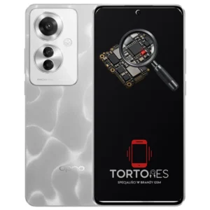 OPPO Reno11 F 5G z symbolem diagnostyki - diagnoza telefonu