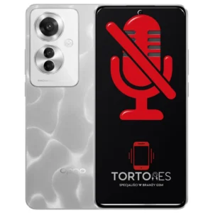 OPPO Reno11 F 5G z symbolem mikrofonu - naprawa mikrofonu
