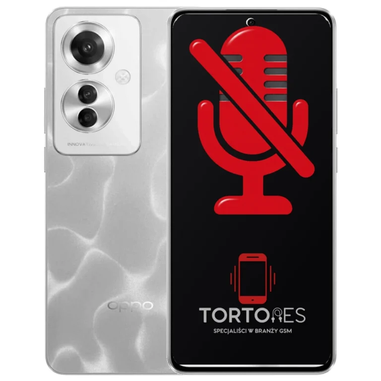 OPPO Reno11 F 5G z symbolem mikrofonu - naprawa mikrofonu