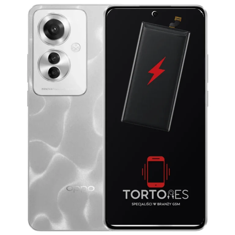 OPPO Reno11 F 5G z ilustracją baterii - wymiana baterii