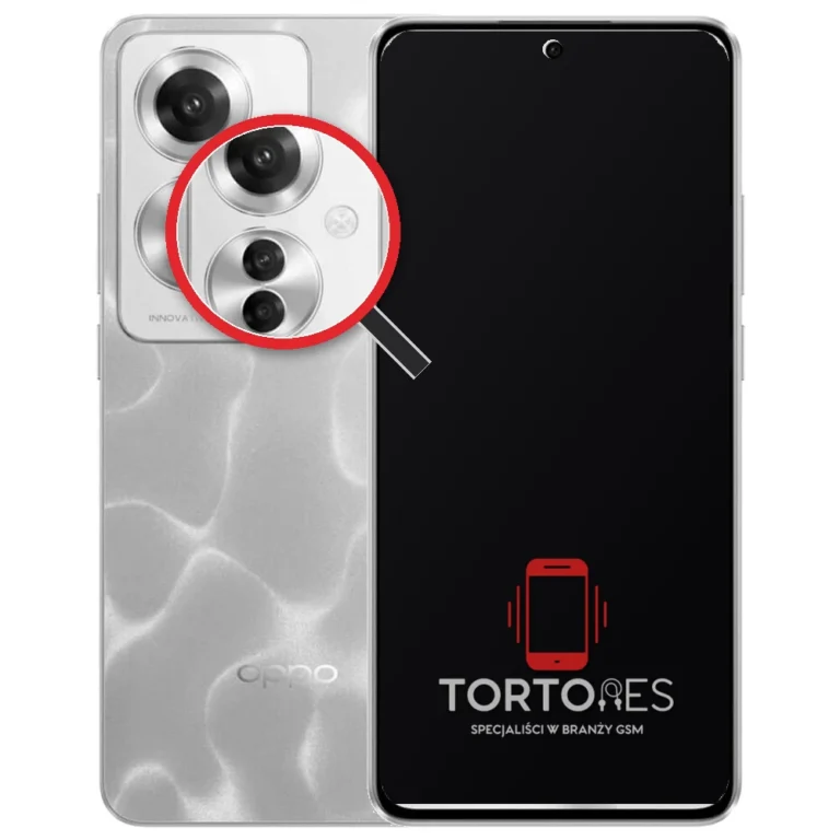 OPPO Reno11 F 5G z lupą na tylnych aparatach - wymiana tylnej kamery