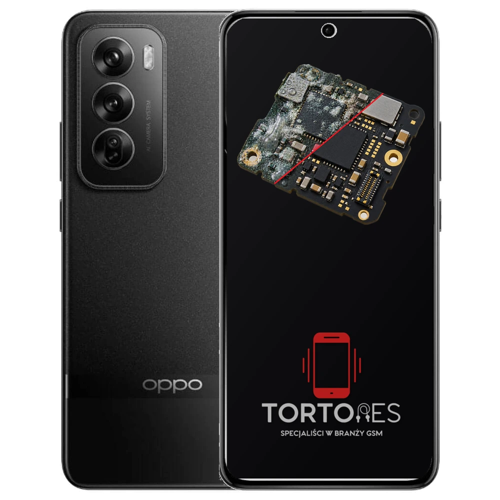 OPPO Reno12 Pro 5G z ilustracją zalania - czyszczenie po zalaniu