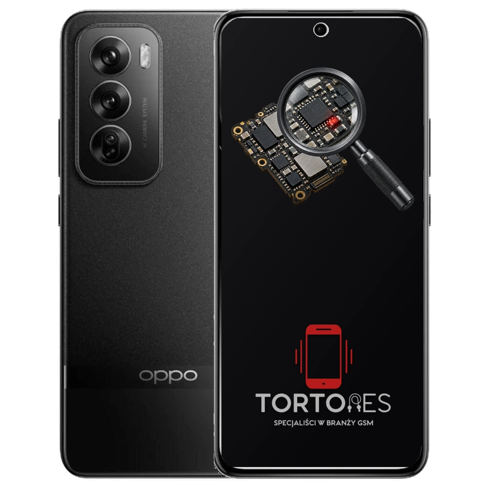 OPPO Reno12 Pro 5G z symbolem diagnostyki - diagnoza telefonu