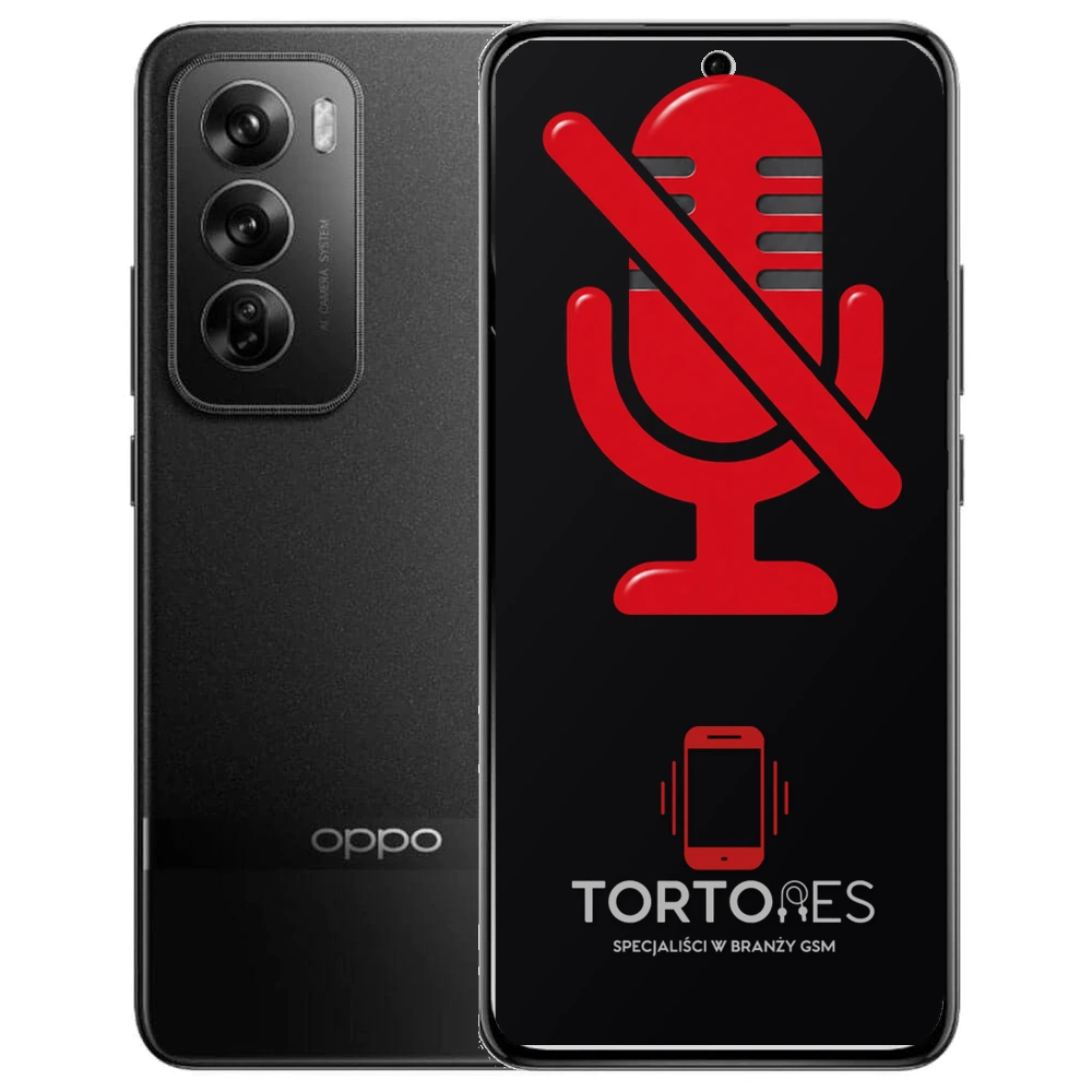 OPPO Reno12 Pro 5G z symbolem mikrofonu - naprawa mikrofonu