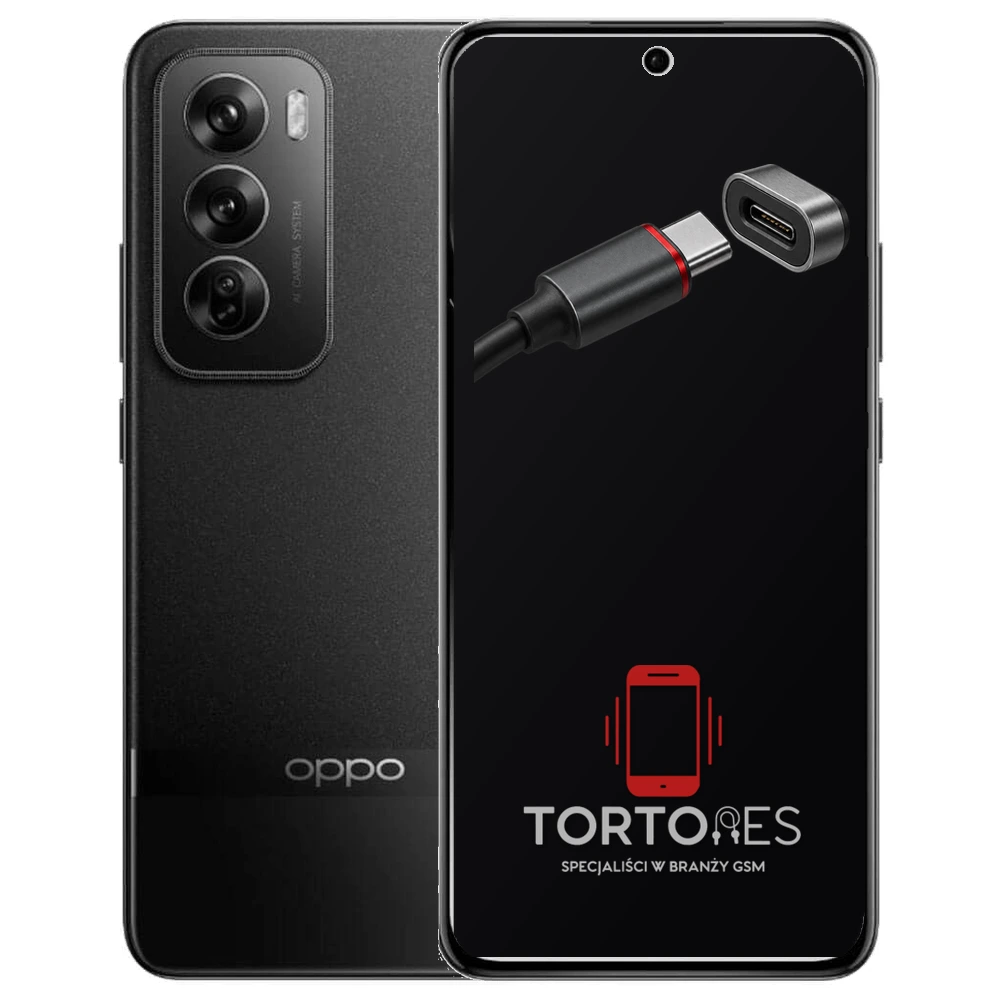 OPPO Reno12 Pro 5G z ilustracją złącza ładowania - naprawa złącza ładowania