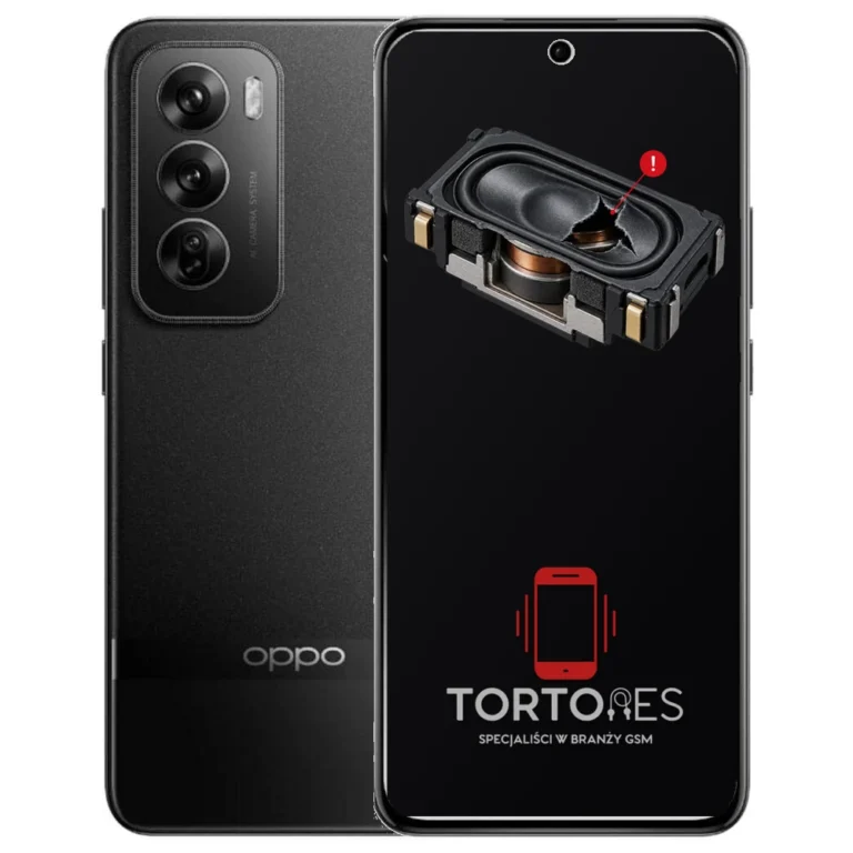 OPPO Reno12 Pro 5G z symbolem głośnika multimedialnego - wymiana głośnika multimedialnego