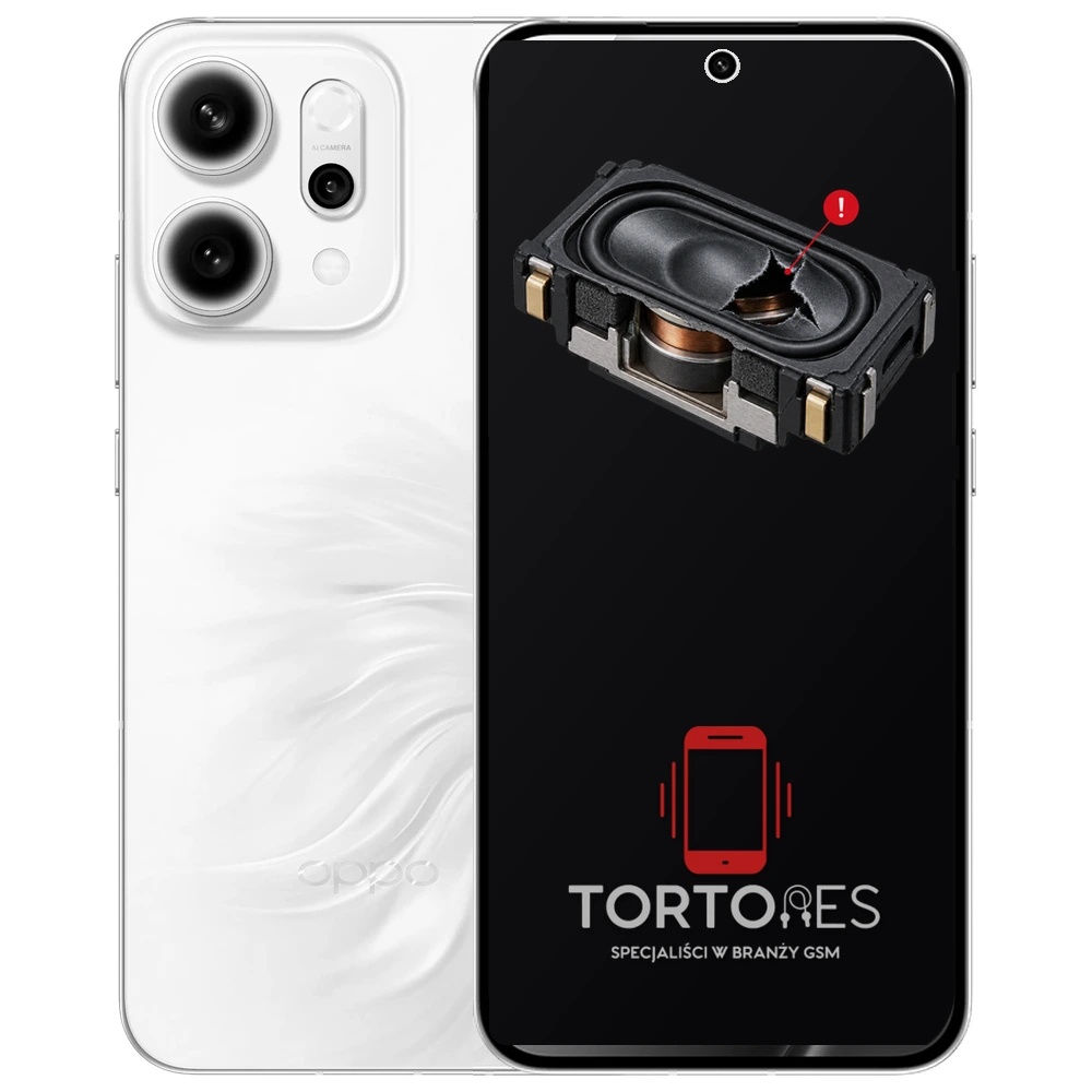 OPPO Reno14 5G z symbolem głośnika multimedialnego - wymiana głośnika multimedialnego