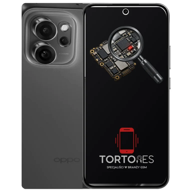OPPO Reno14 FS 5G z symbolem diagnostyki - diagnoza telefonu