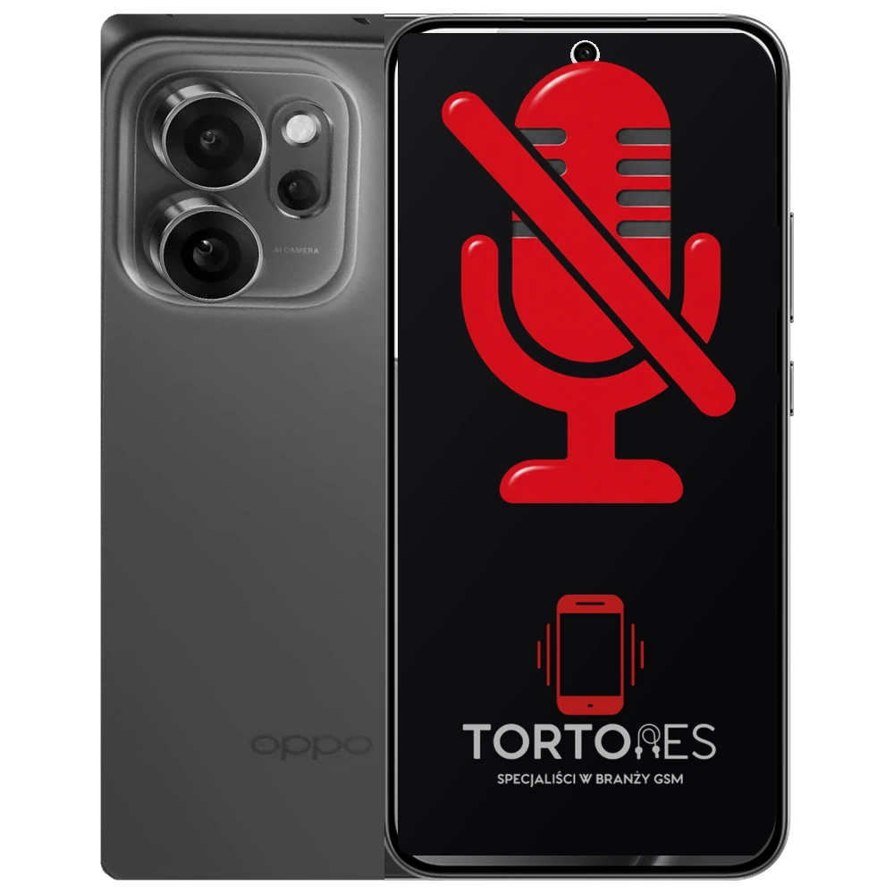 OPPO Reno14 FS 5G z symbolem mikrofonu - naprawa mikrofonu