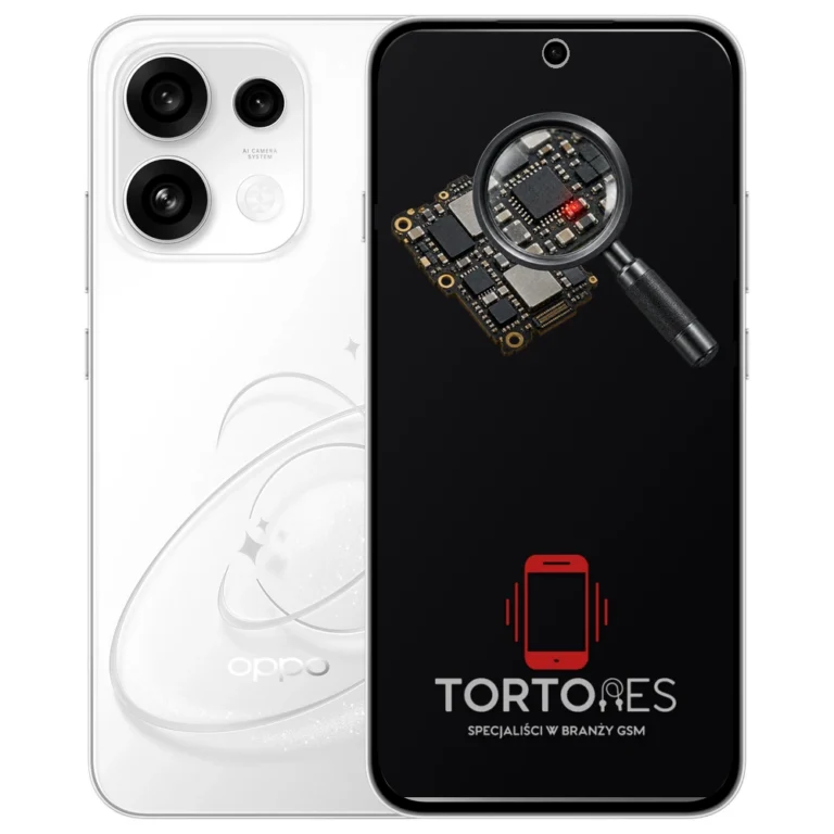 OPPO Reno16 F 5G / FS 5G z symbolem diagnostyki - diagnoza telefonu