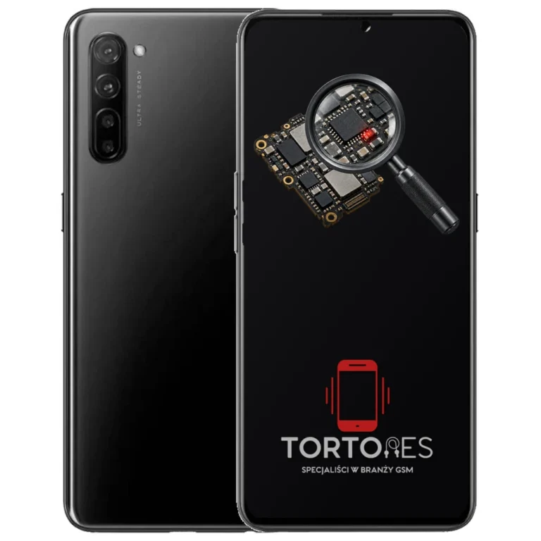 OPPO Reno3 LTE z symbolem diagnostyki - diagnoza telefonu