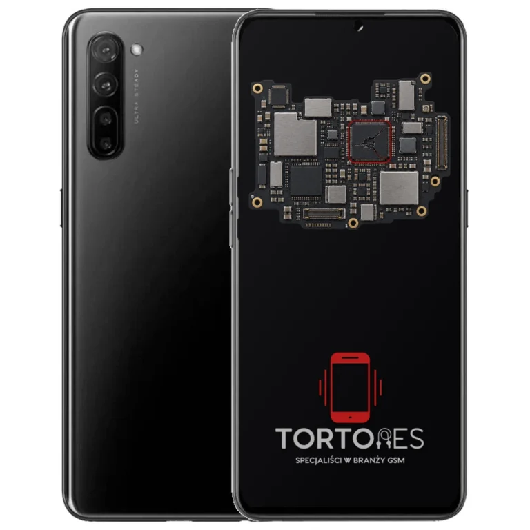 OPPO Reno3 LTE z ilustracją płyty głównej - naprawa płyty głównej