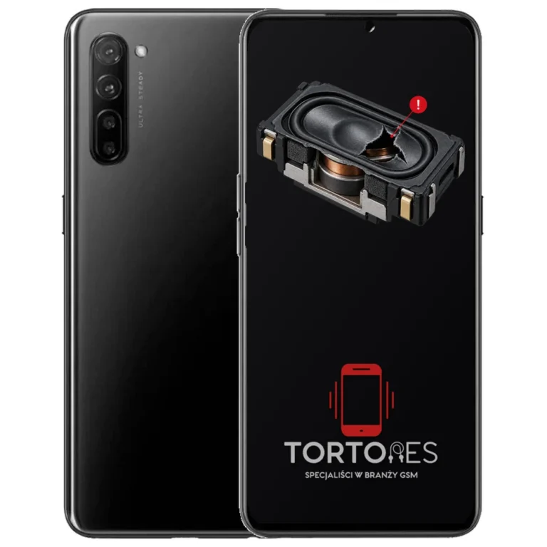 OPPO Reno3 LTE z symbolem głośnika multimedialnego - wymiana głośnika multimedialnego