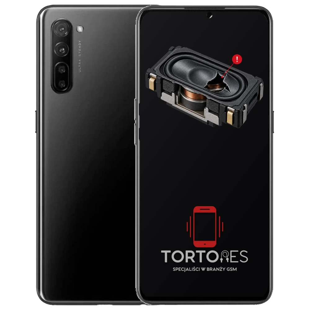 OPPO Reno3 LTE z symbolem głośnika multimedialnego - wymiana głośnika multimedialnego