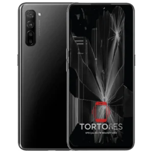 OPPO Reno3 LTE z ilustracją pękniętego wyświetlacza - wymiana zbitego wyświetlacza