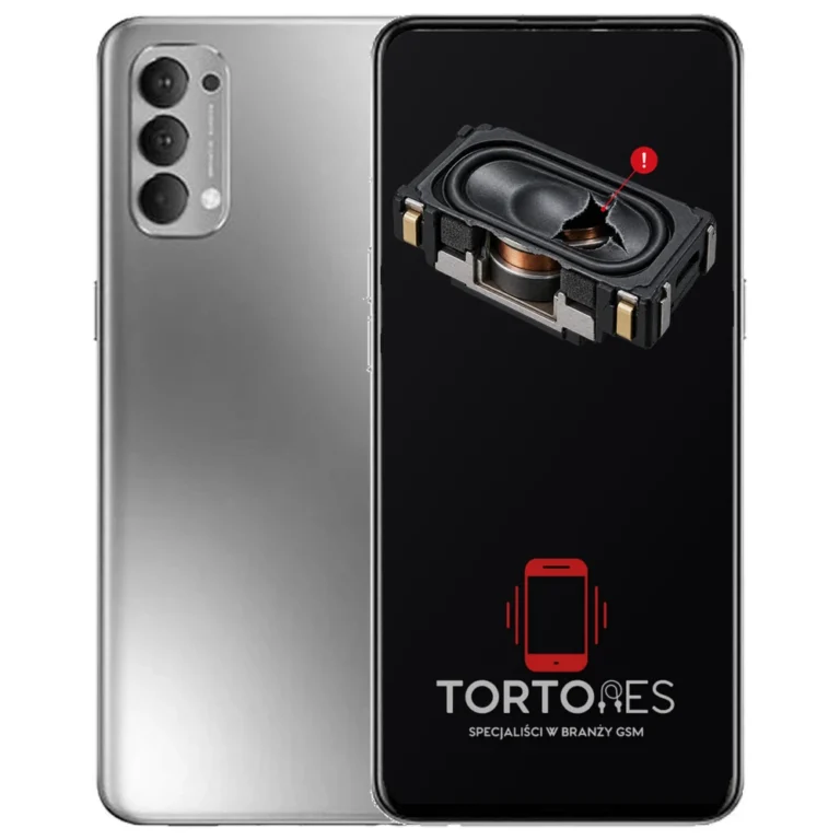 OPPO Reno4 LTE z symbolem głośnika multimedialnego - wymiana głośnika multimedialnego