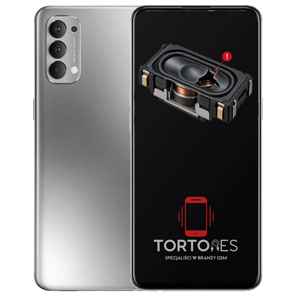 OPPO Reno4 LTE z symbolem głośnika multimedialnego - wymiana głośnika multimedialnego