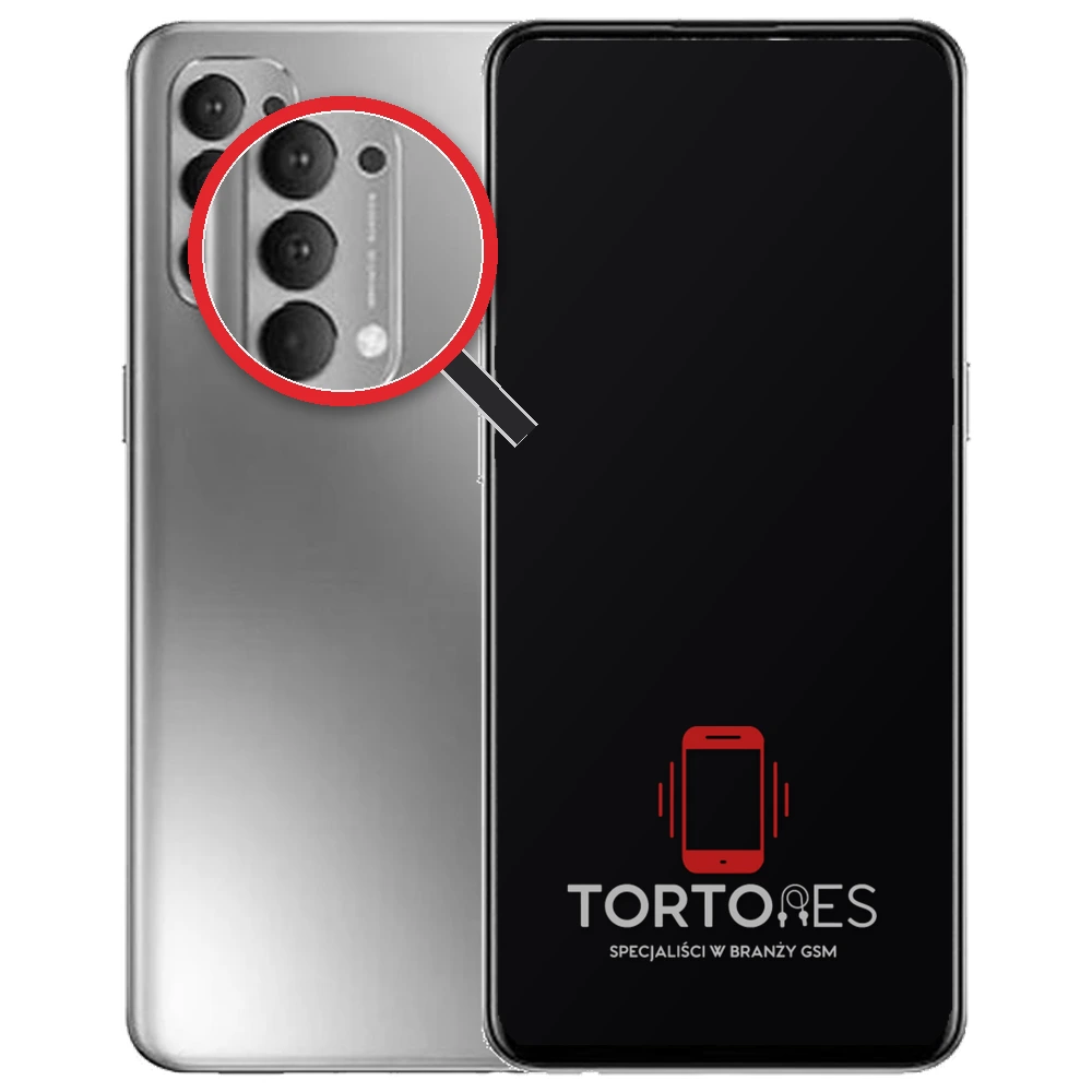 OPPO Reno4 LTE z lupą na tylnych aparatach - wymiana tylnej kamery