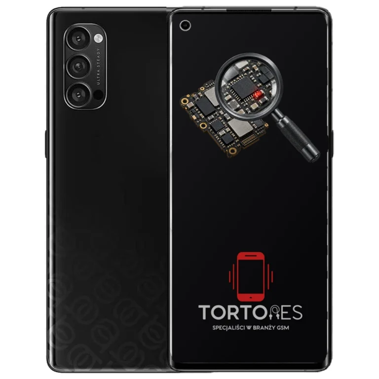 OPPO Reno4 Pro 5G z symbolem diagnostyki - diagnoza telefonu