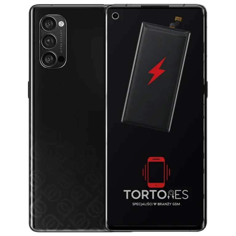OPPO Reno4 Pro 5G z ilustracją baterii - wymiana baterii