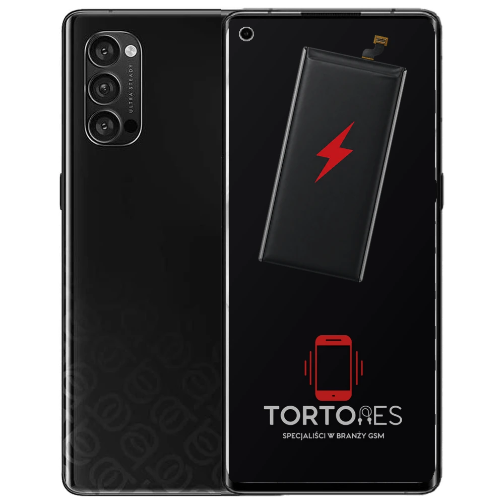 OPPO Reno4 Pro 5G z ilustracją baterii - wymiana baterii