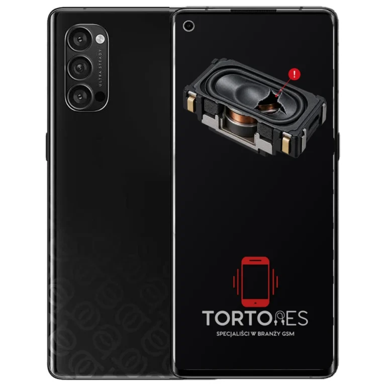 OPPO Reno4 Pro 5G z symbolem głośnika multimedialnego - wymiana głośnika multimedialnego