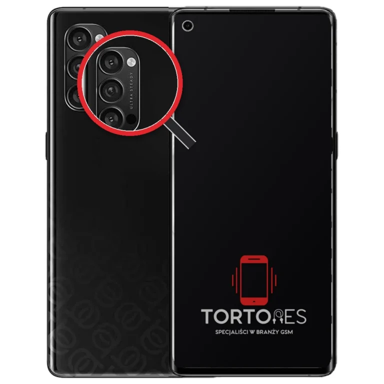 OPPO Reno4 Pro 5G z lupą na tylnych aparatach - wymiana tylnej kamery