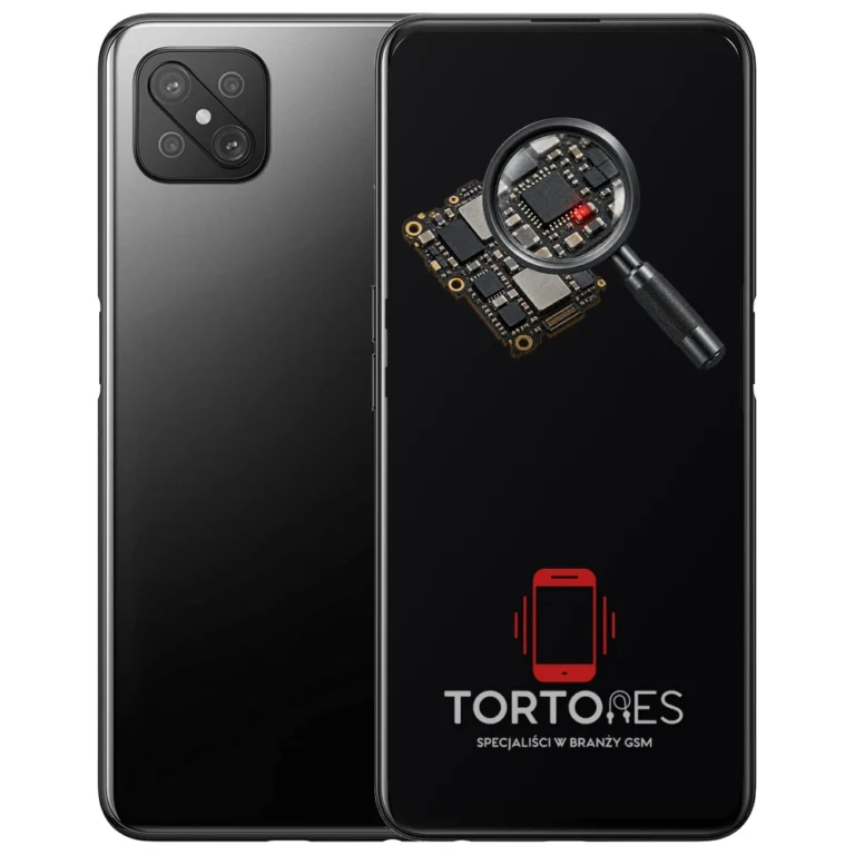 OPPO Reno4 Z 5G z symbolem diagnostyki - diagnoza telefonu