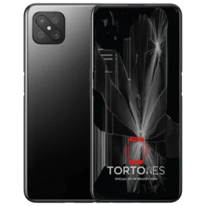 OPPO Reno4 Z 5G z ilustracją pękniętego wyświetlacza - wymiana zbitego wyświetlacza