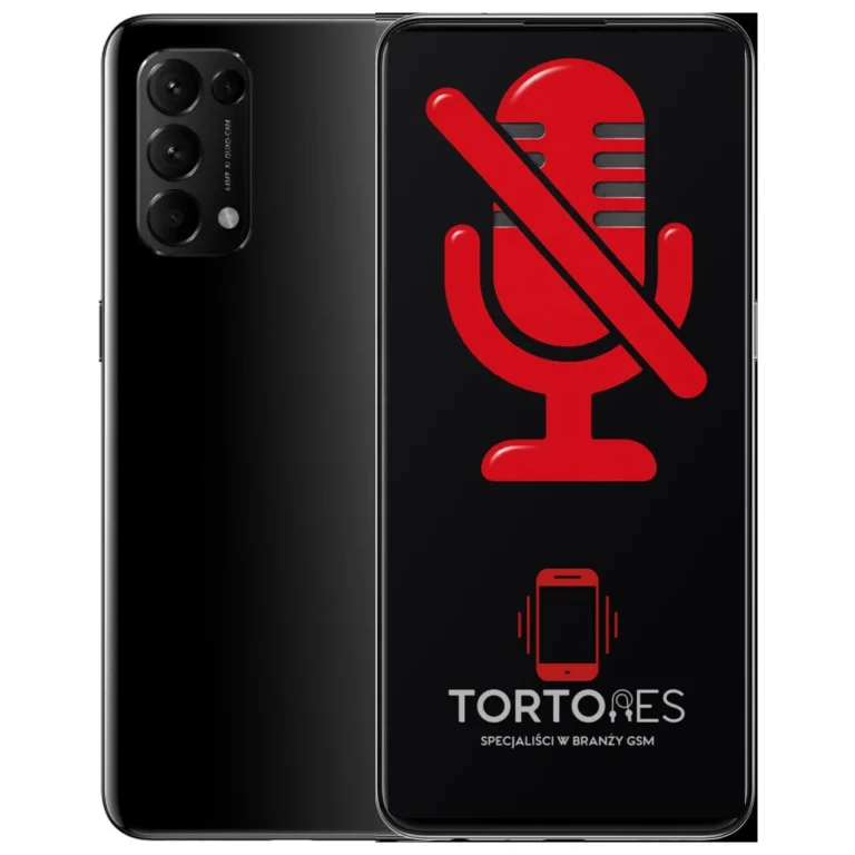 OPPO Reno5 5G z symbolem mikrofonu - naprawa mikrofonu
