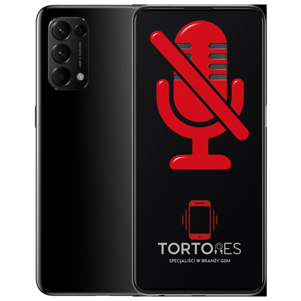 OPPO Reno5 5G z symbolem mikrofonu - naprawa mikrofonu