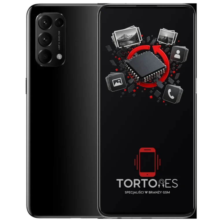 OPPO Reno5 5G z ilustracją odzyskiwania danych - odzyskiwanie danych