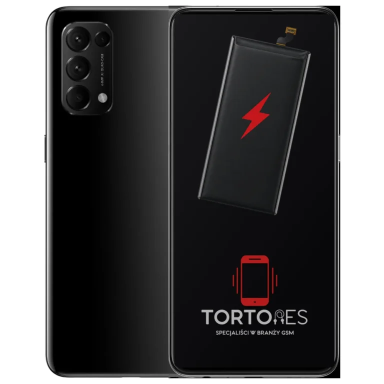 OPPO Reno5 5G z ilustracją baterii - wymiana baterii
