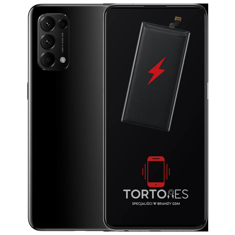 OPPO Reno5 5G z ilustracją baterii - wymiana baterii