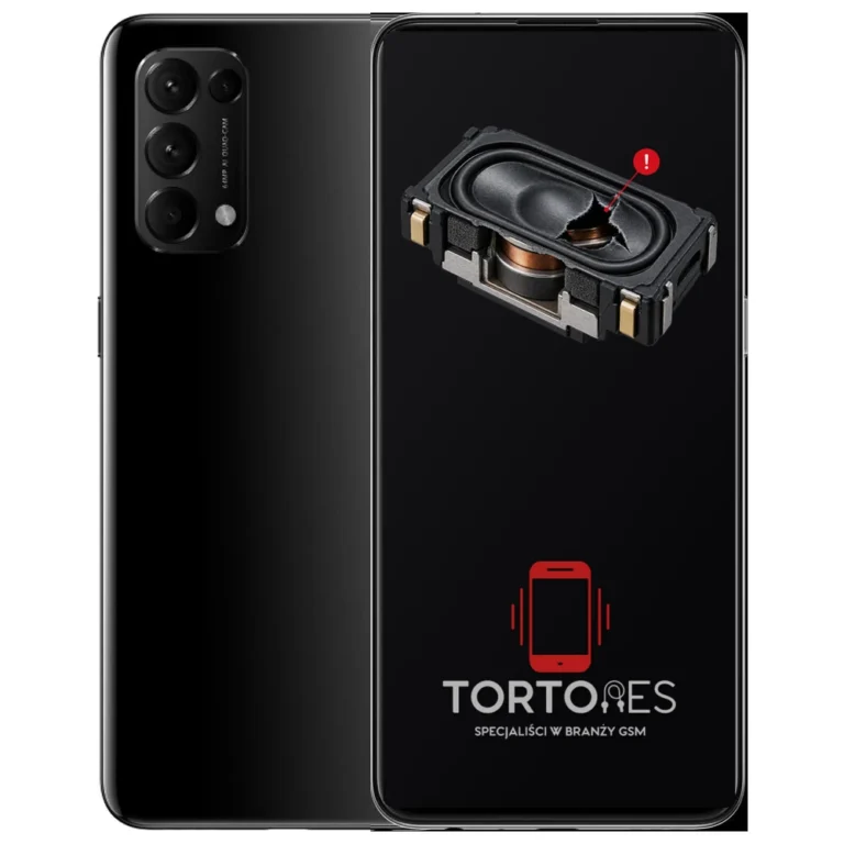 OPPO Reno5 5G z symbolem głośnika multimedialnego - wymiana głośnika multimedialnego