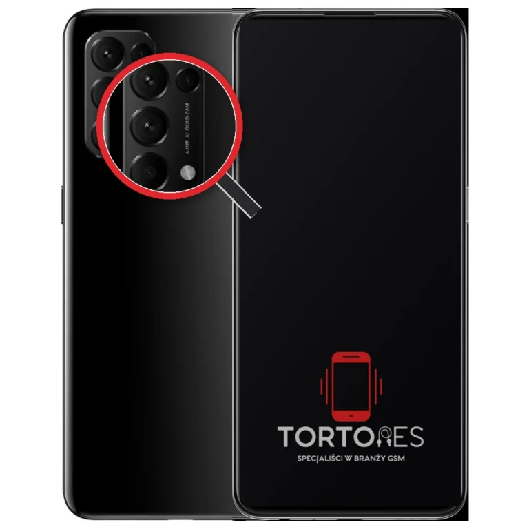 OPPO Reno5 5G z lupą na tylnych aparatach - wymiana tylnej kamery