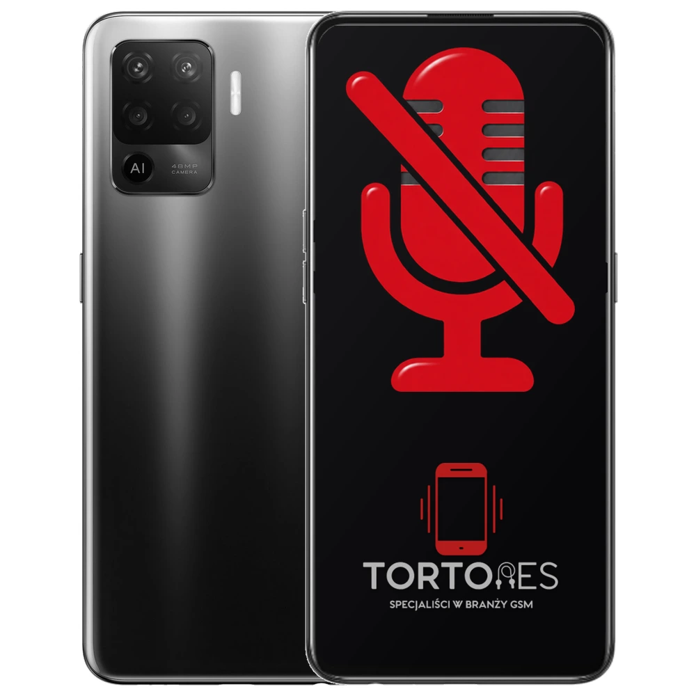 OPPO Reno5 Lite z symbolem mikrofonu - naprawa mikrofonu