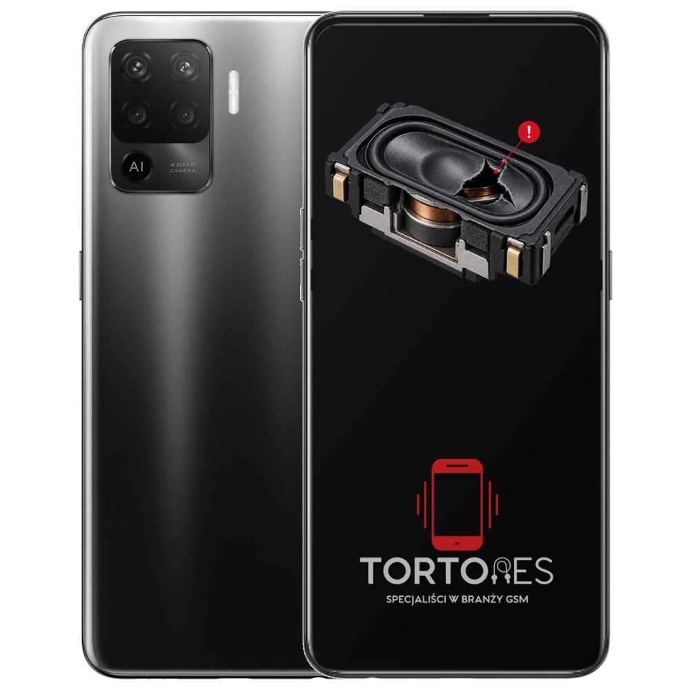 OPPO Reno5 Lite z symbolem głośnika multimedialnego - wymiana głośnika multimedialnego
