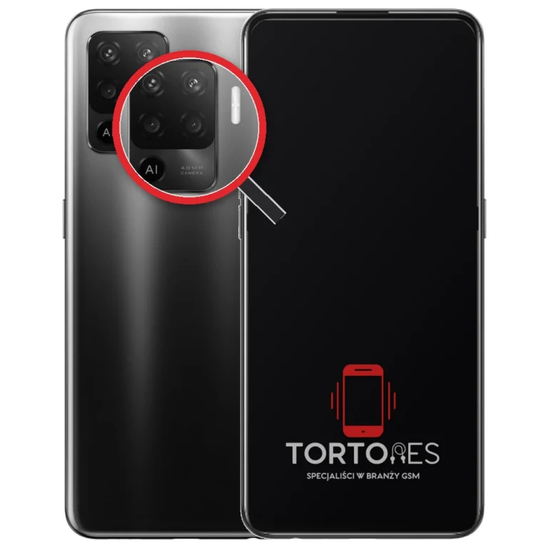 OPPO Reno5 Lite z lupą na tylnych aparatach - wymiana tylnej kamery