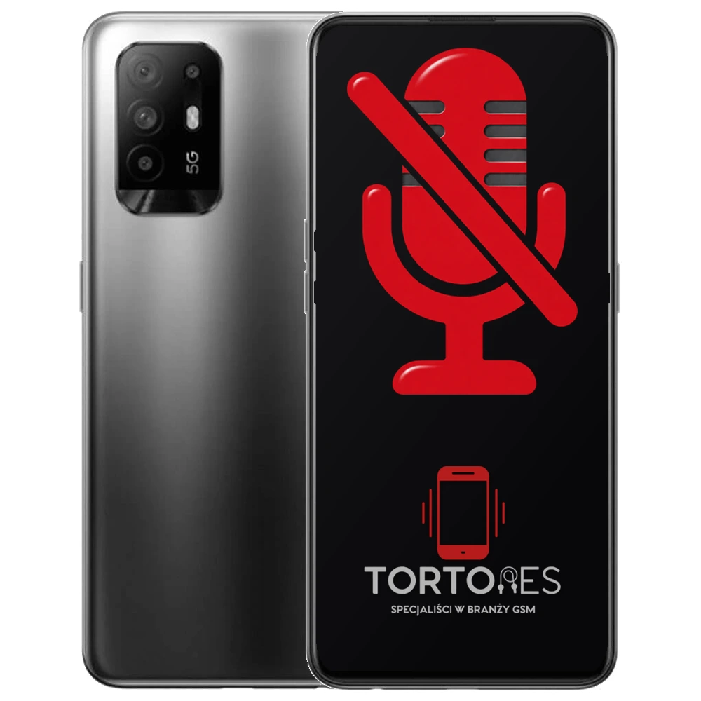 OPPO Reno5 Z 5G z symbolem mikrofonu - naprawa mikrofonu