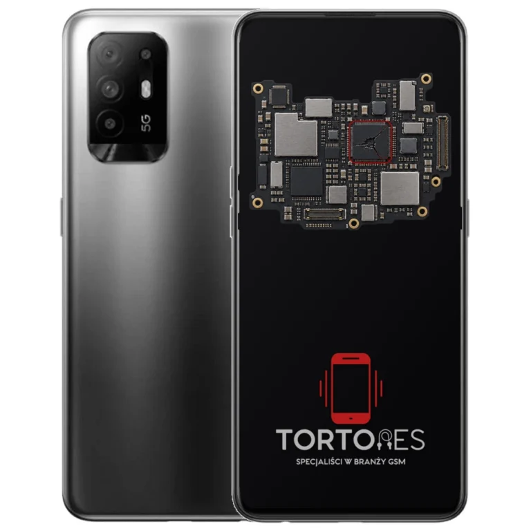 OPPO Reno5 Z 5G z ilustracją płyty głównej - naprawa płyty głównej