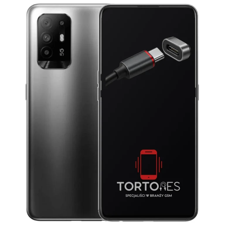 OPPO Reno5 Z 5G z ilustracją złącza ładowania - naprawa złącza ładowania