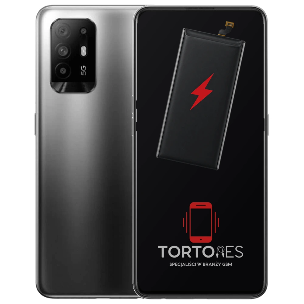 OPPO Reno5 Z 5G z ilustracją baterii - wymiana baterii