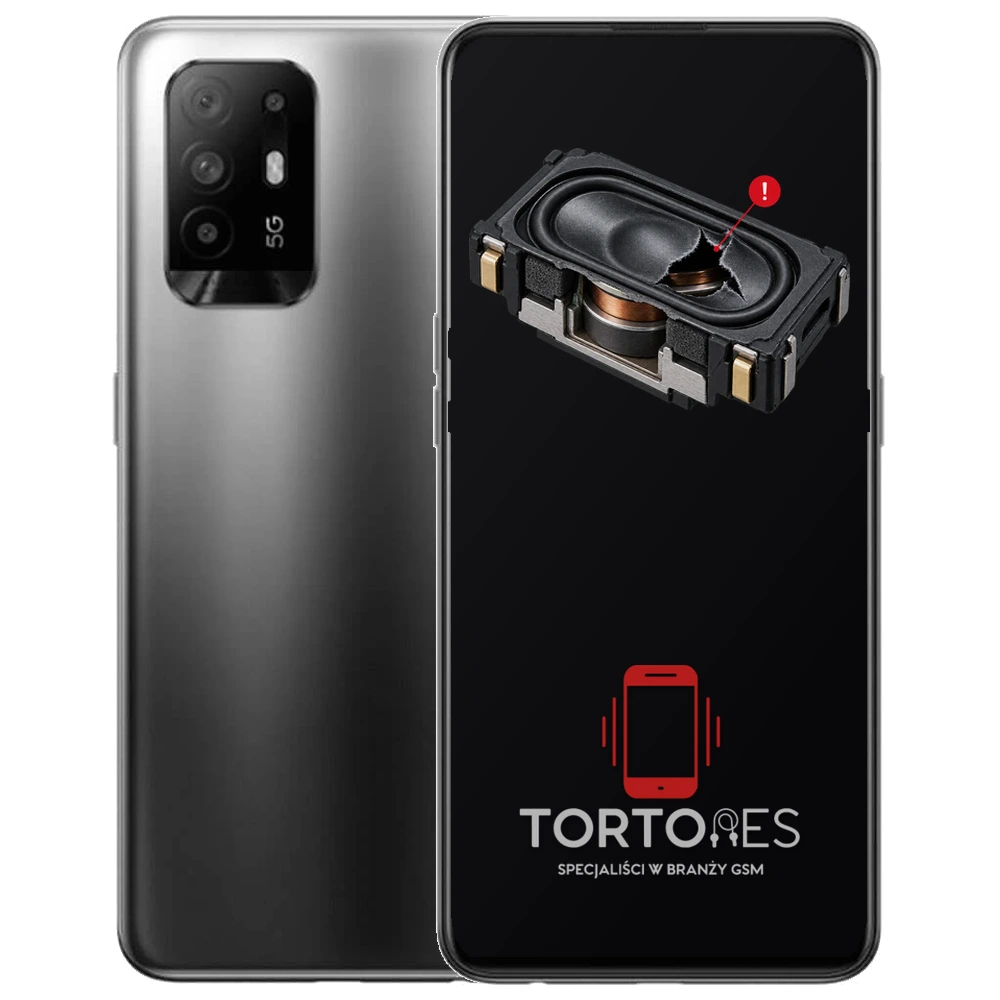 OPPO Reno5 Z 5G z symbolem głośnika multimedialnego - wymiana głośnika multimedialnego